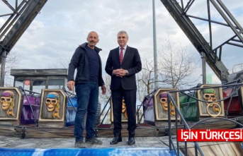 Şehrin yeni lunaparkı Sakarya Park’ta hızla yükseliyor