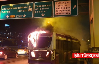 Beyoğlu'nda 40 yolculu İETT otobüsü alev topuna döndü