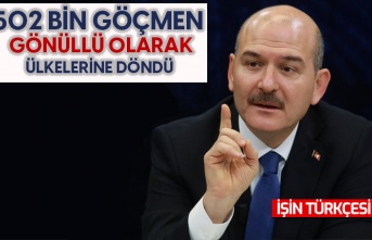 Bakan Soylu: 502 bin göçmen gönüllü olarak ülkelerine döndü