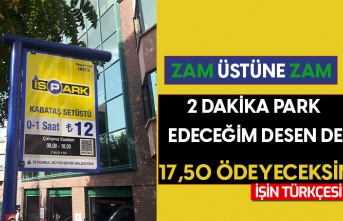 İSPARK'a yüzde 25 zam