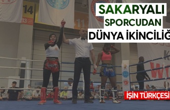 Sakaryalı sporcudan dünya ikinciliği