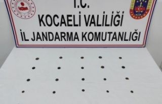 Kocaeli'de yol kontrolünde durdurulan araçta...