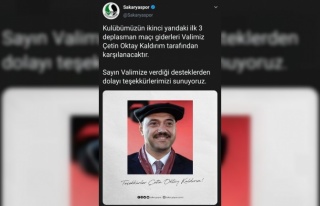 Vali Kaldırım’dan Sakaryaspor’a deplasman desteği