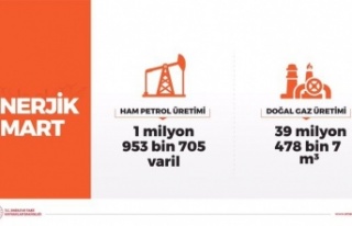 Mart ayı petrol ve doğal gaz üretimi verileri duyuruldu
