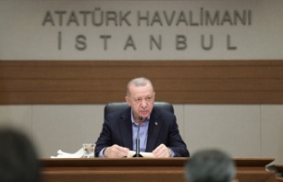 Cumhurbaşkanı Erdoğan Atatürk Havalimanı’nda...