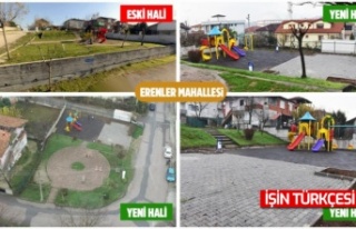 Erenler'de Çocuk Parkları Yenileniyor