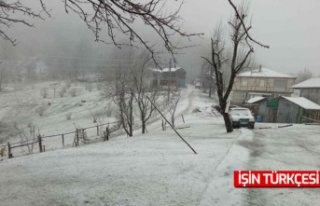 Sakarya’nın yüksek kesimlerinde kar yağışı...