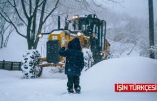 Sakarya'da kar yağışı sebebiyle kapanan yollar...