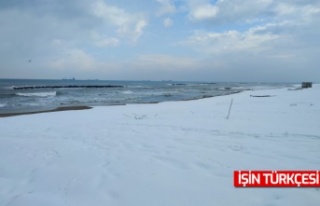 Sakarya’nın Karadeniz’e kıyısı beyaza büründü