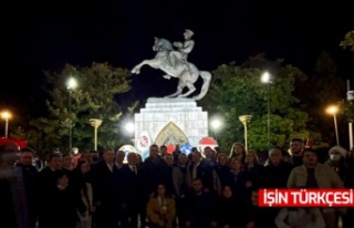 Samsun'da Atatürk heykeline saldıran iki kişi...