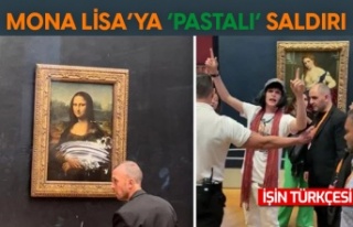 Mona Lisa'ya 'pastalı' saldırı