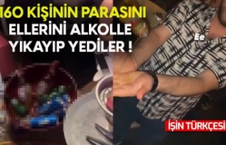 Yüzlerce kişinin parasını ellerini alkolle yıkayıp...