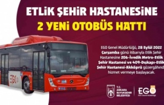 Etlik Şehir Hastanesine yeni otobüs hatları