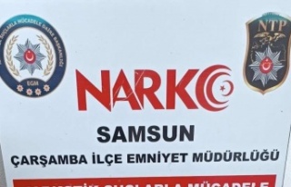 Samsun’da 9 kilo 975 gram esrar ele geçirildi:...