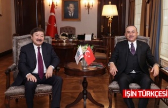 Bakan Çavuşoğlu, TÜRKSOY Genel Sekreteri Kaseinov ile görüştü