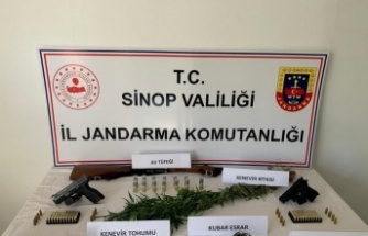Sinop’ta jandarmadan uyuşturucu operasyonunda 1 gözaltı