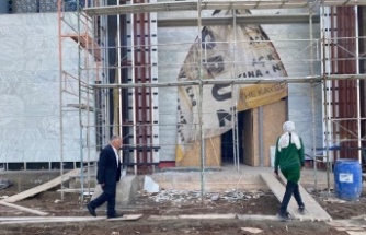 Başkan Büyükkılıç, büyükşehir ile hayırsever iş birliğinde yaptırılan cami inşaatını inceledi
