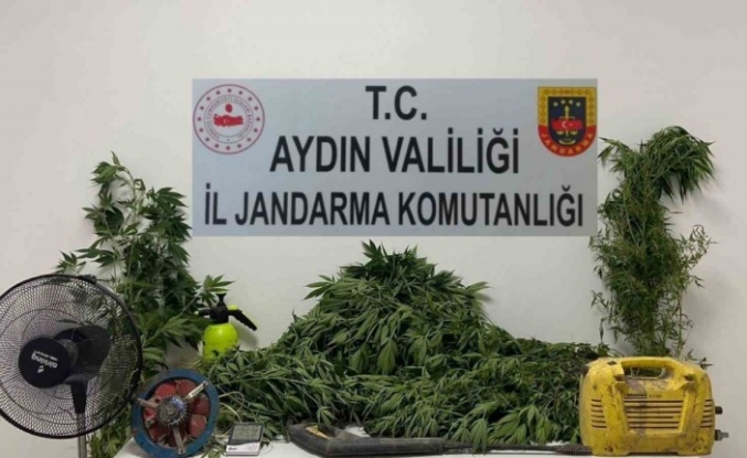 Söke’de uyuşturucu imalathanesine baskın: 1 gözaltı