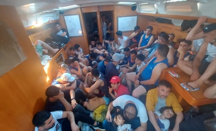 Bodrum’da 86 düzensiz göçmen yakalandı: 2 gözaltı